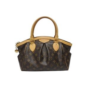 LOUIS VUITTON Tivoli Handbag Monogram Leather Brown